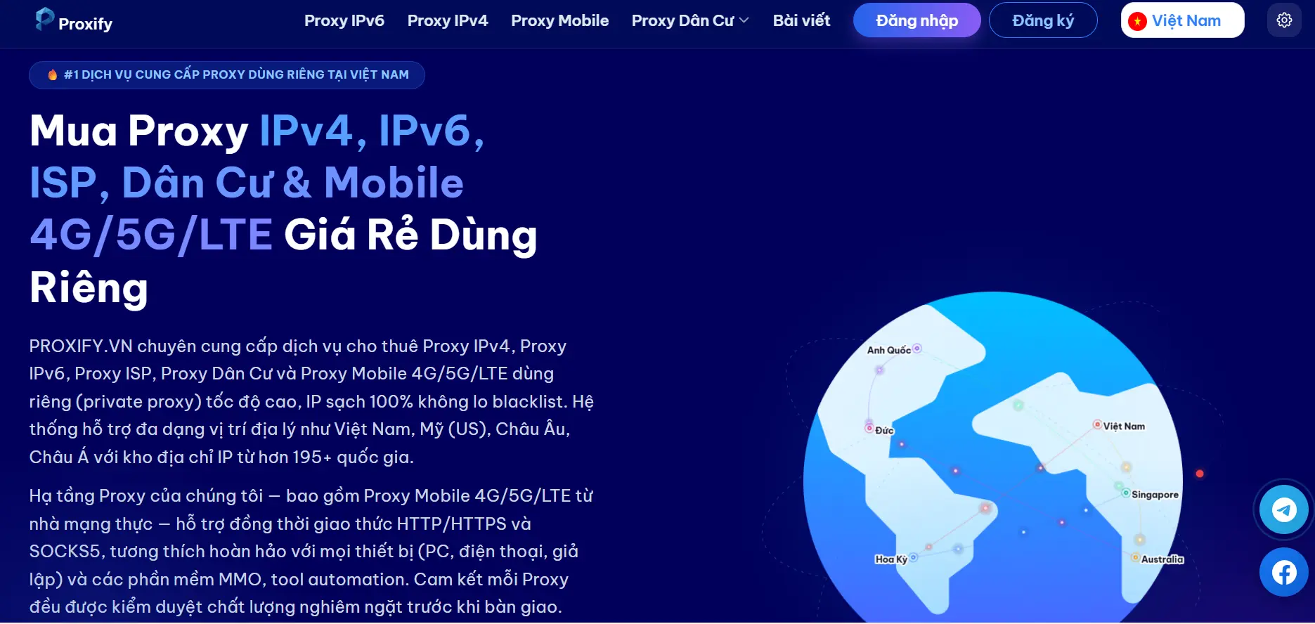 Proxify.vn – Dịch Vụ Proxy Dân Cư Dùng Riêng Tốc Độ Cao