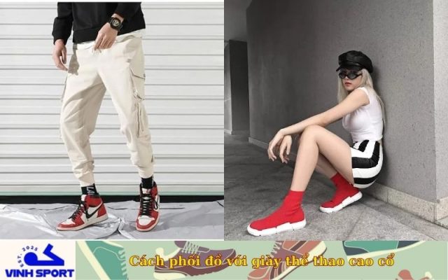 cách phối đồ với giày thể thao cao cổ nam