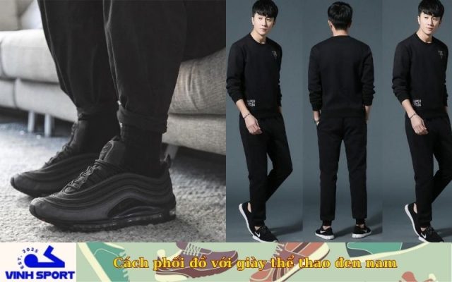 Cách phối đồ với giày thể thao đen nam
