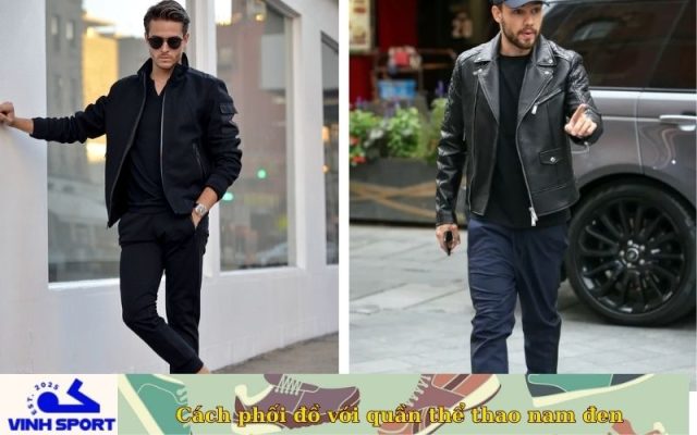 Cách phối đồ với quần thể thao nam đen