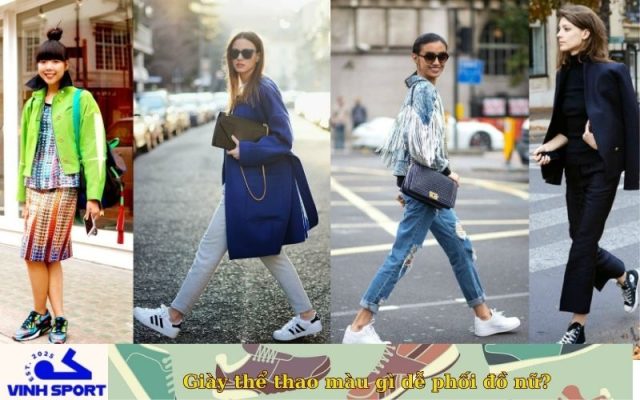 Giày thể thao màu gì dễ phối đồ nữ