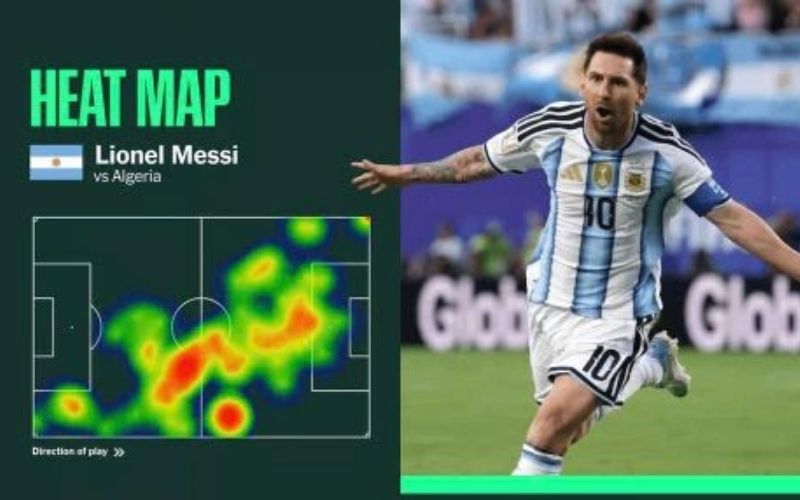 Phân tích bản đồ nhiệt Heat Map để đọc vị trí thi đấu của cầu thủ