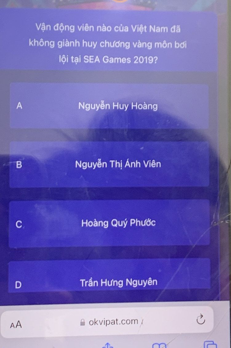 Vận động viên nào của Việt Nam đã không giành huy chương vàng môn bơi lội tại SEA Games 2019